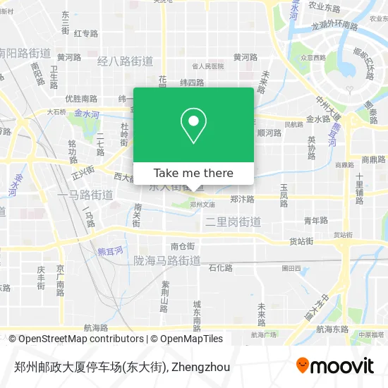 郑州邮政大厦停车场(东大街) map