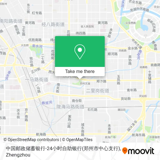 中国邮政储蓄银行-24小时自助银行(郑州市中心支行) map