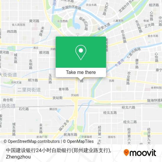 中国建设银行24小时自助银行(郑州建业路支行) map