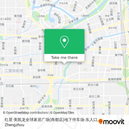 红星·美凯龙全球家居广场(商都店)地下停车场-东入口 map