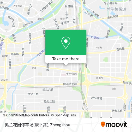 奥兰花园停车场(康平路) map