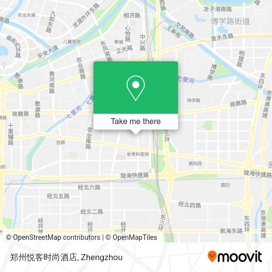郑州悦客时尚酒店 map