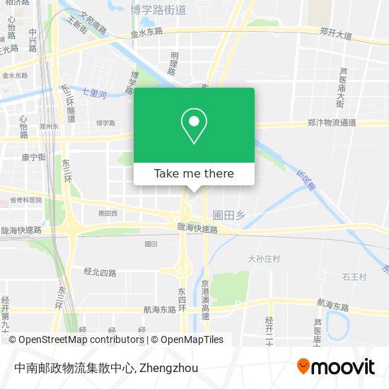 中南邮政物流集散中心 map