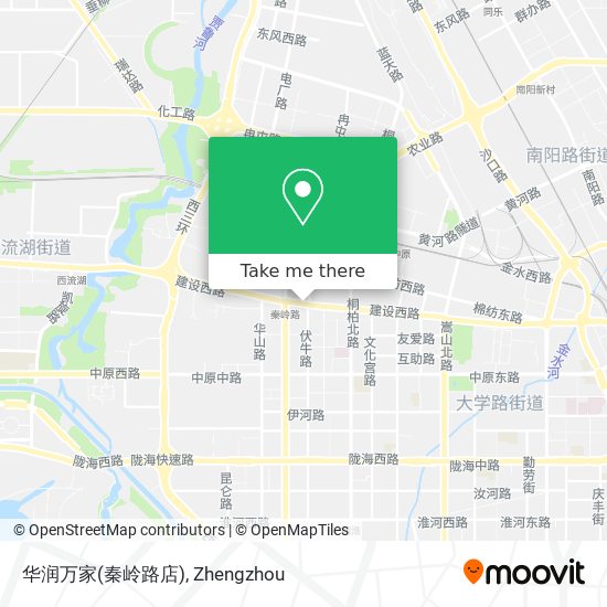华润万家(秦岭路店) map