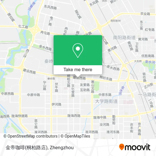 金帝咖啡(桐柏路店) map