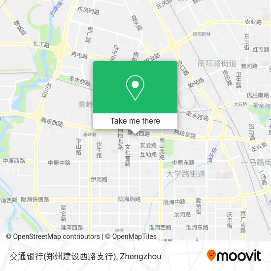 交通银行(郑州建设西路支行) map