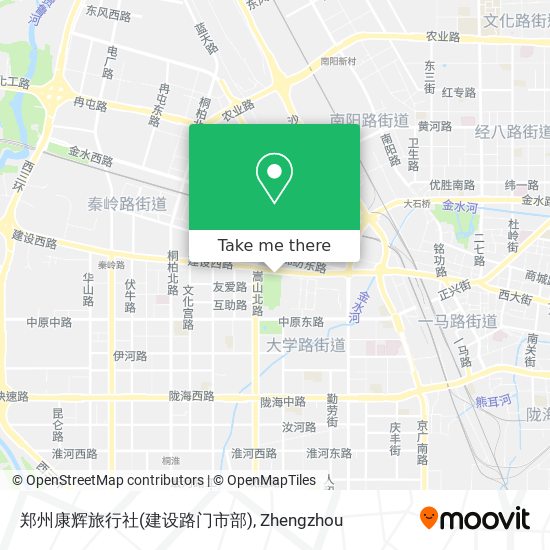 郑州康辉旅行社(建设路门市部) map