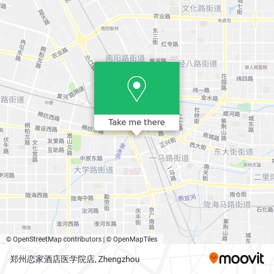 郑州恋家酒店医学院店 map