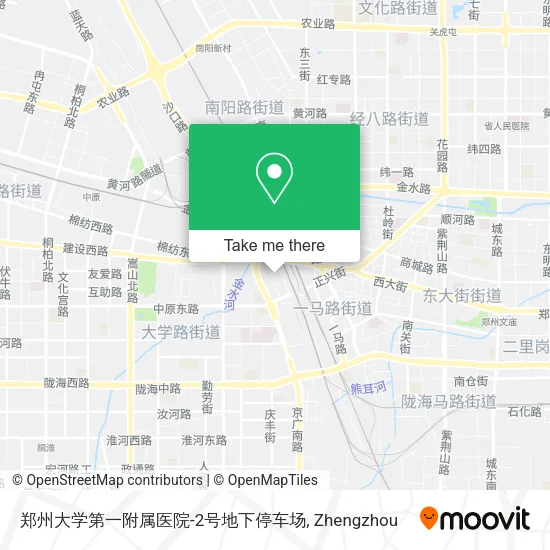 郑州大学第一附属医院-2号地下停车场 map