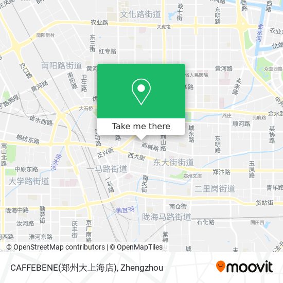 CAFFEBENE(郑州大上海店) map