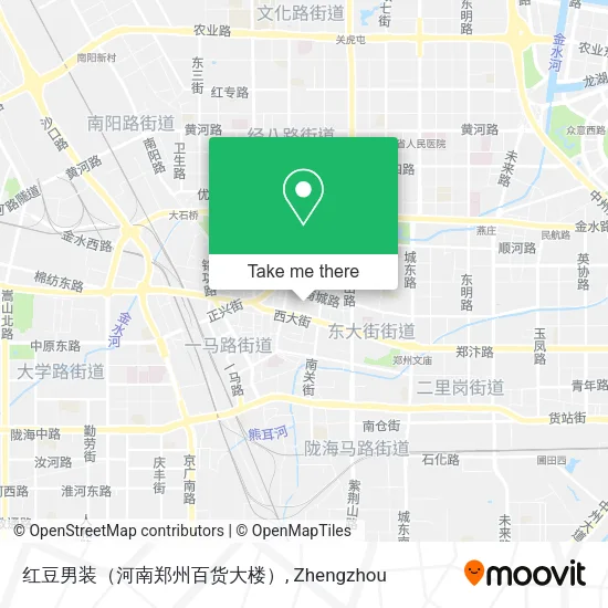 红豆男装（河南郑州百货大楼） map