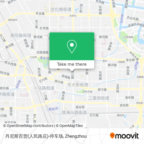 丹尼斯百货(人民路店)-停车场 map