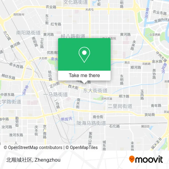 北顺城社区 map