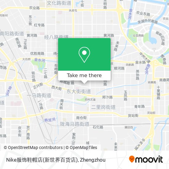 Nike服饰鞋帽店(新世界百货店) map