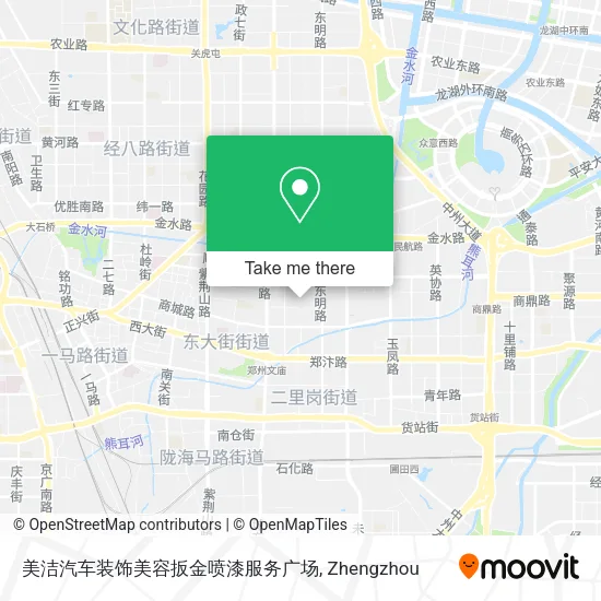 美洁汽车装饰美容扳金喷漆服务广场 map