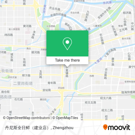 丹尼斯全日鲜（建业店） map