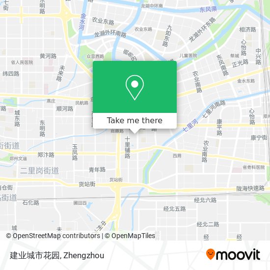 建业城市花园 map