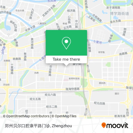 郑州贝尔口腔康平路门诊 map