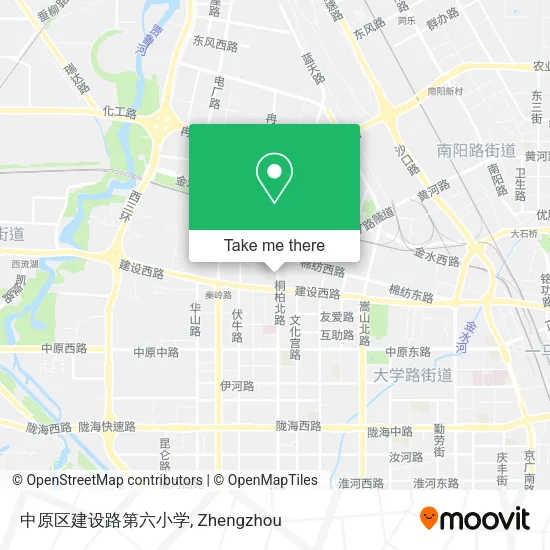 中原区建设路第六小学 map