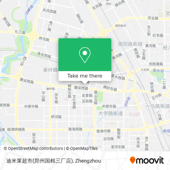 迪米莱超市(郑州国棉三厂店) map