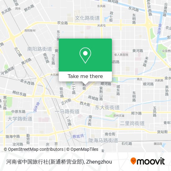 河南省中国旅行社(新通桥营业部) map