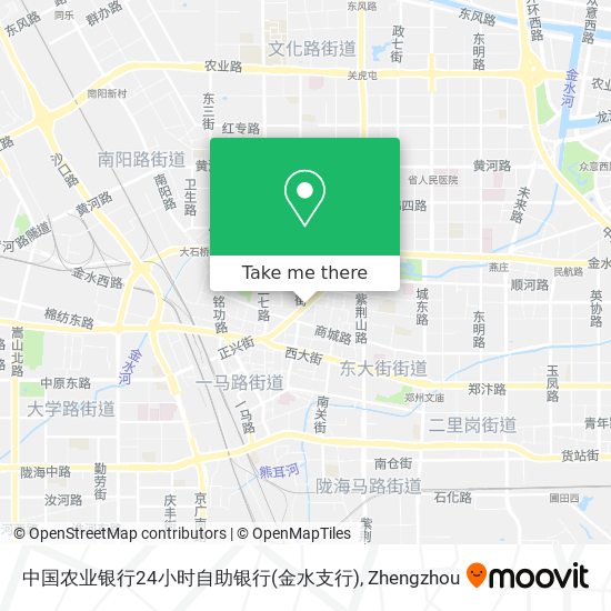 中国农业银行24小时自助银行(金水支行) map