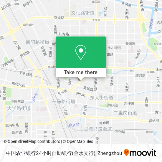 中国农业银行24小时自助银行(金水支行) map