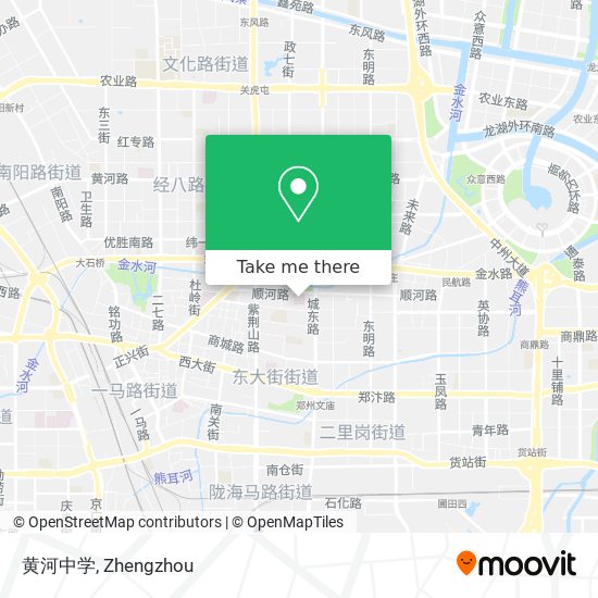 黄河中学 map