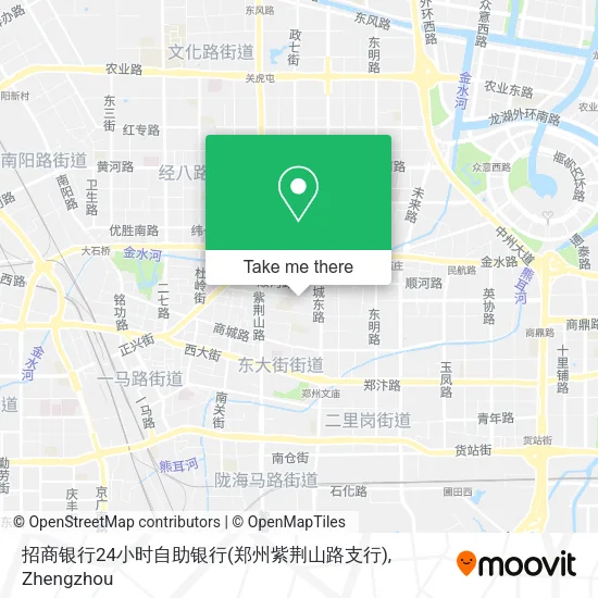 招商银行24小时自助银行(郑州紫荆山路支行) map