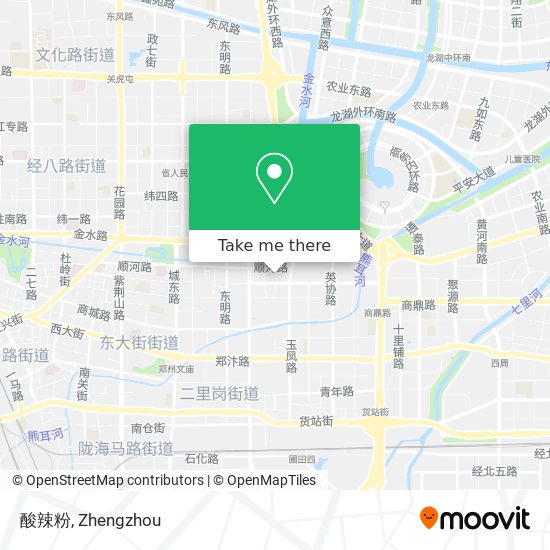 酸辣粉 map