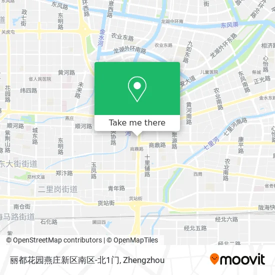 丽都花园燕庄新区南区-北1门 map