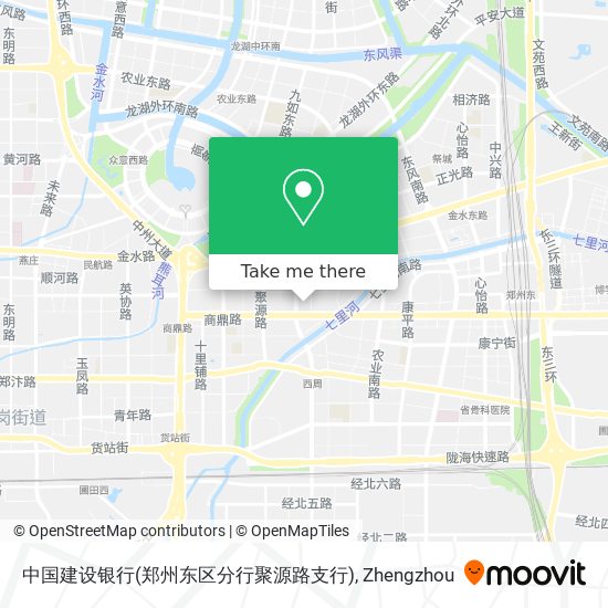 中国建设银行(郑州东区分行聚源路支行) map