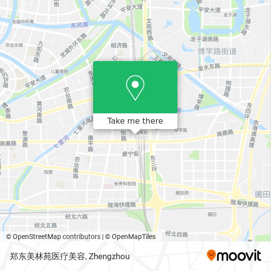 郑东美林苑医疗美容 map