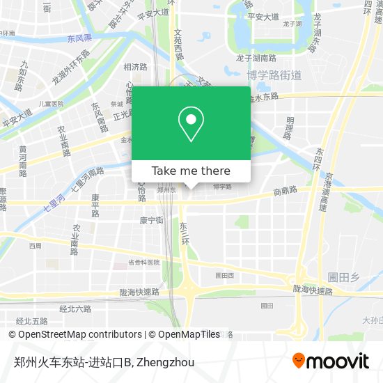郑州火车东站-进站口B map
