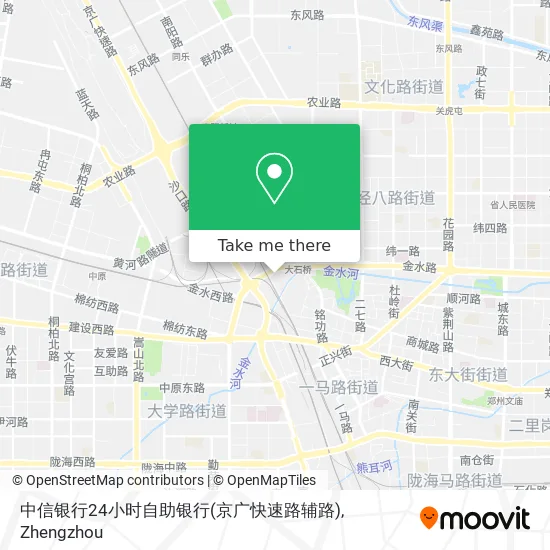 中信银行24小时自助银行(京广快速路辅路) map