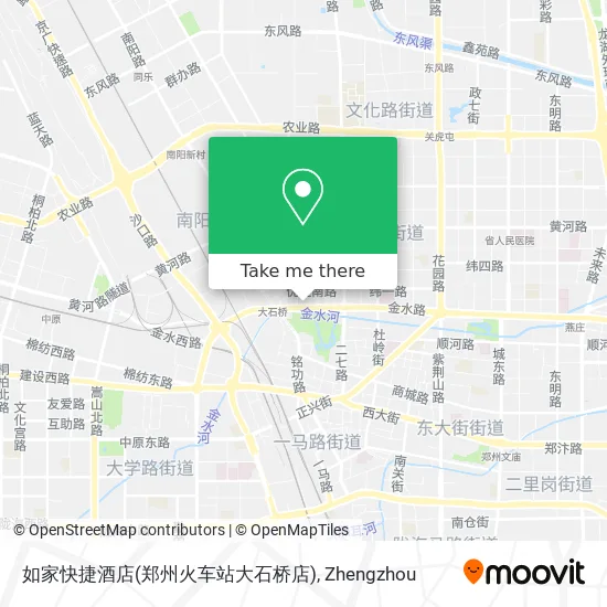 如家快捷酒店(郑州火车站大石桥店) map