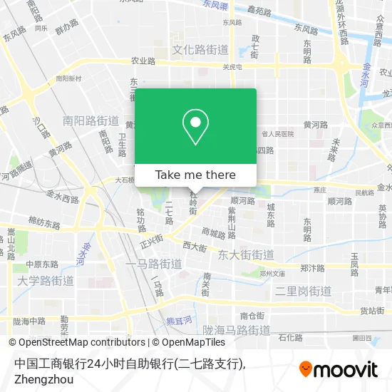 中国工商银行24小时自助银行(二七路支行) map