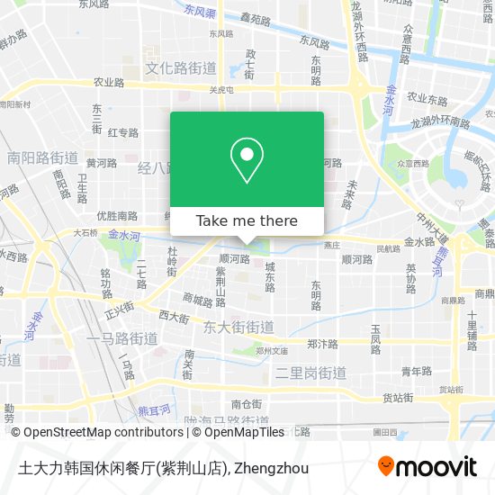 土大力韩国休闲餐厅(紫荆山店) map