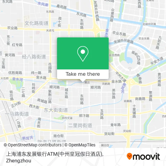 上海浦东发展银行ATM(中州皇冠假日酒店) map