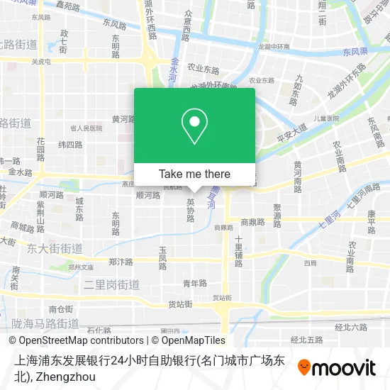 上海浦东发展银行24小时自助银行(名门城市广场东北) map