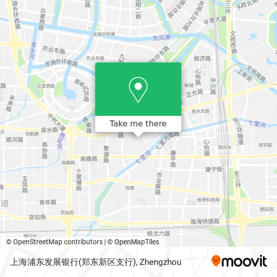 上海浦东发展银行(郑东新区支行) map
