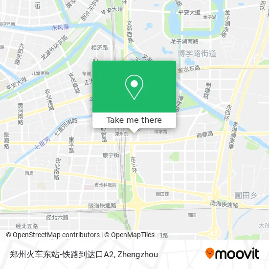 郑州火车东站-铁路到达口A2 map