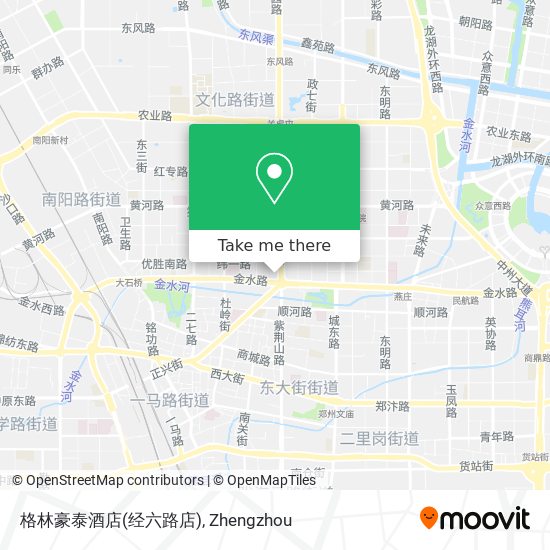 格林豪泰酒店(经六路店) map