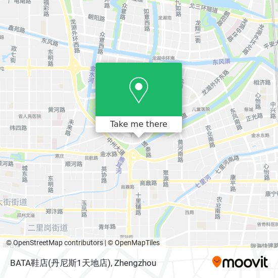 BATA鞋店(丹尼斯1天地店) map