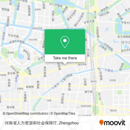 河南省人力资源和社会保障厅 map