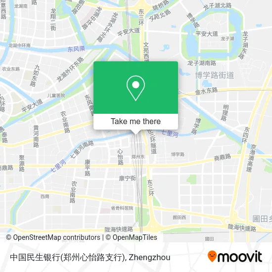 中国民生银行(郑州心怡路支行) map