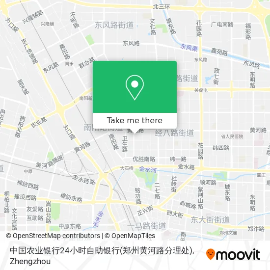 中国农业银行24小时自助银行(郑州黄河路分理处) map
