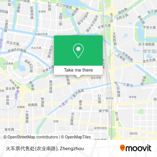 火车票代售处(农业南路) map