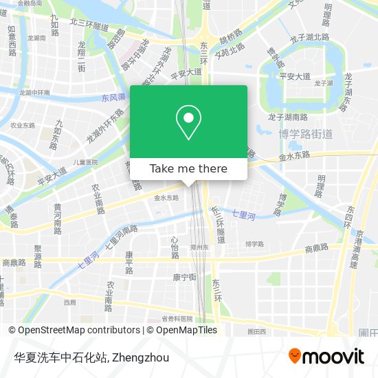 华夏洗车中石化站 map
