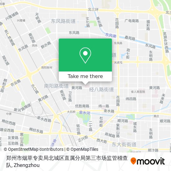 郑州市烟草专卖局北城区直属分局第三市场监管稽查队 map